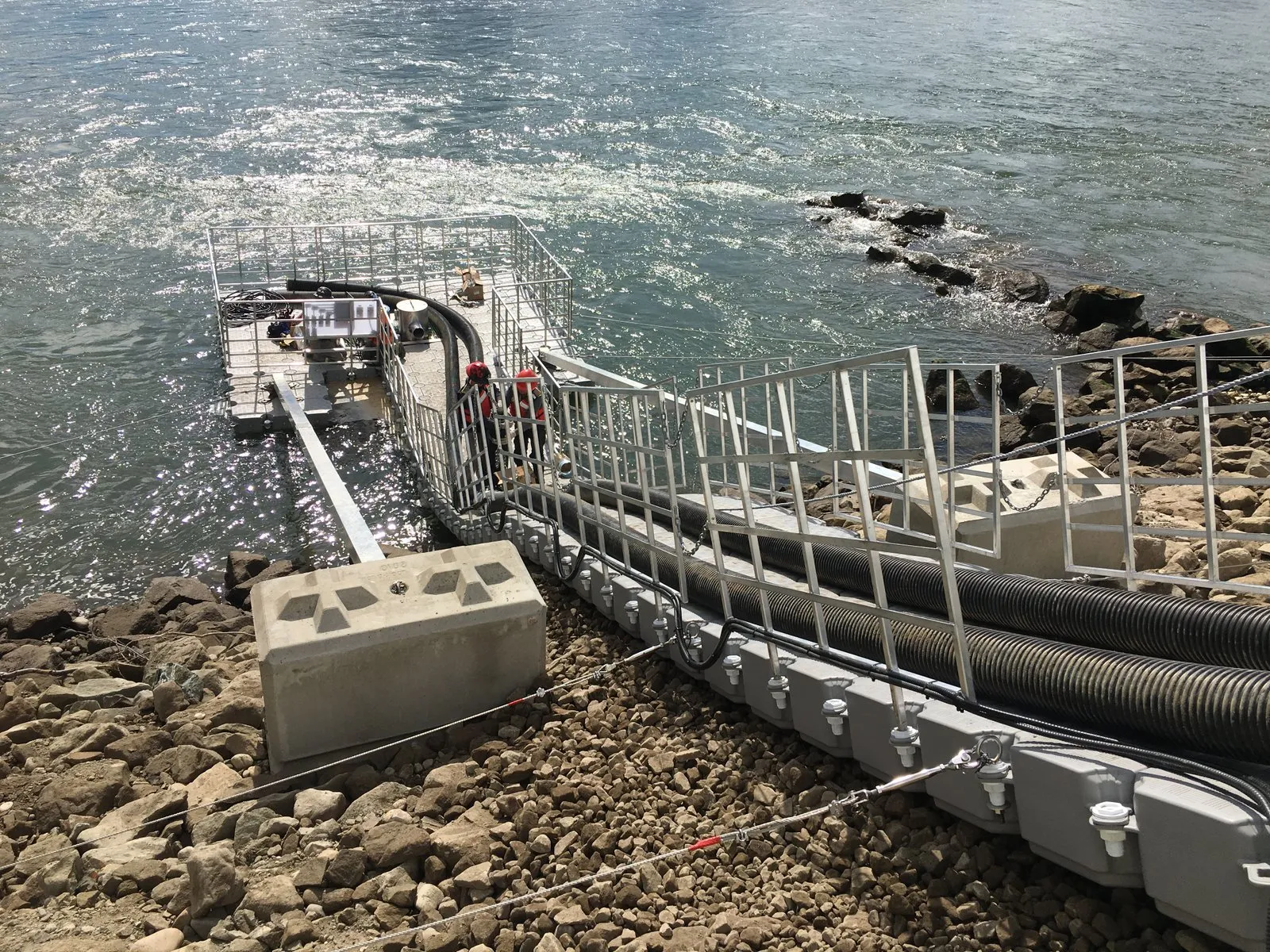 Proyecto industrial con plataformas flotantes Candock